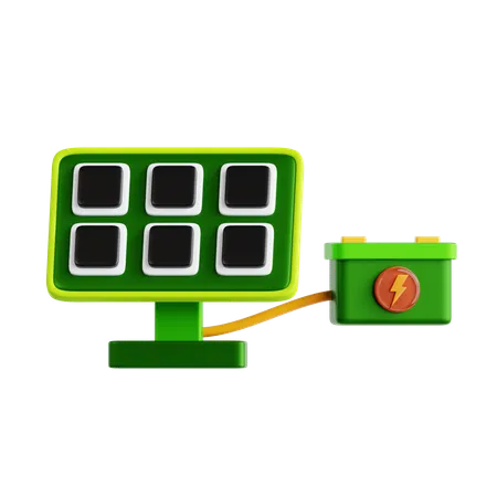 Painel solar  3D Icon