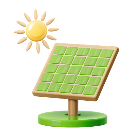 Painel solar  3D Icon