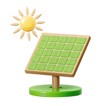 Painel solar  3D Icon