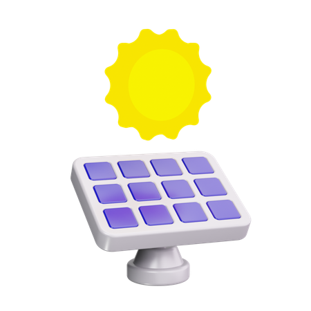 Painel solar  3D Icon