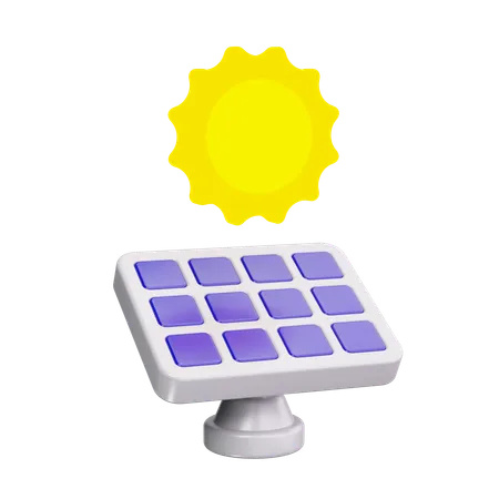 Painel solar  3D Icon