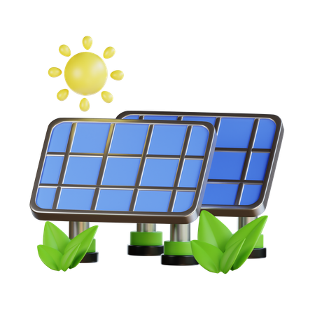 Painel solar  3D Icon