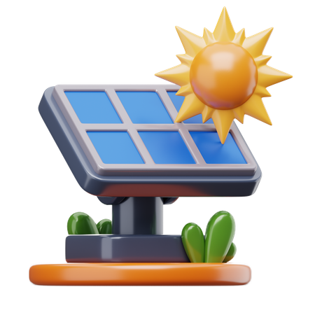 Painel solar  3D Icon