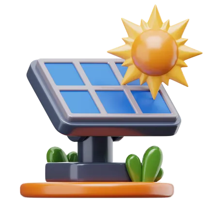 Painel solar  3D Icon