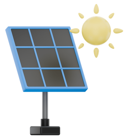 Painel solar  3D Icon