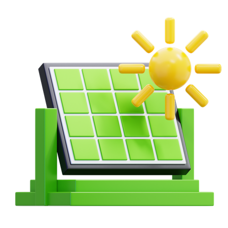 Painel solar  3D Icon