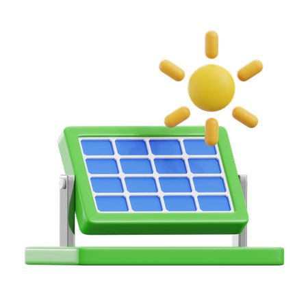 Painel solar  3D Icon