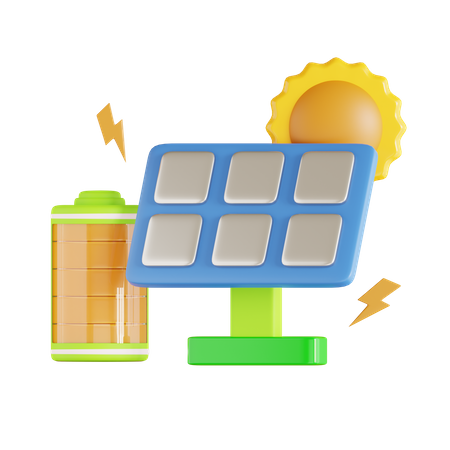Painel solar  3D Icon
