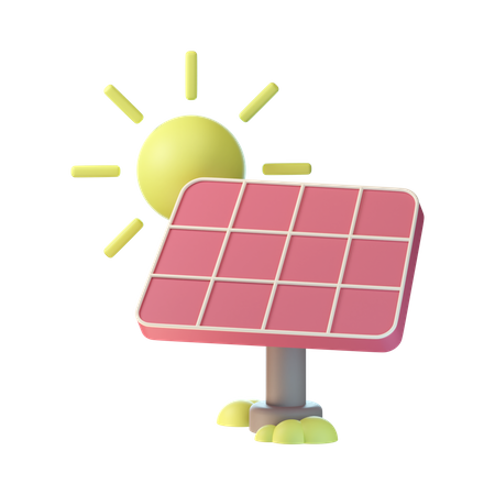 Painel solar  3D Icon