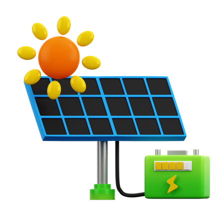 Painel solar  3D Icon