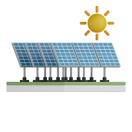 Painel solar  3D Icon