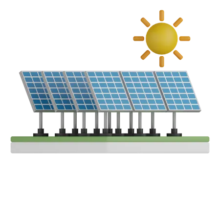 Painel solar  3D Icon