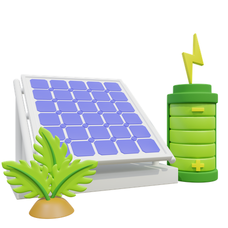 Painel solar  3D Icon