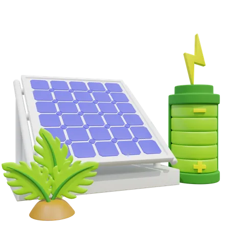 Painel solar  3D Icon