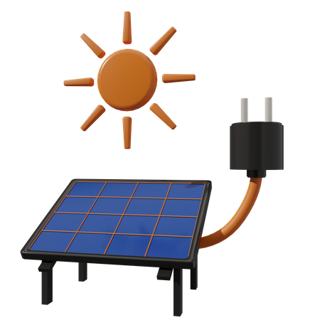 Painel solar  3D Icon