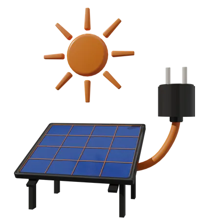 Painel solar  3D Icon