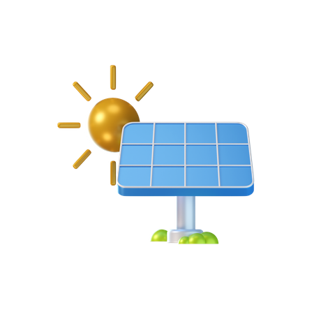 Painel solar  3D Icon