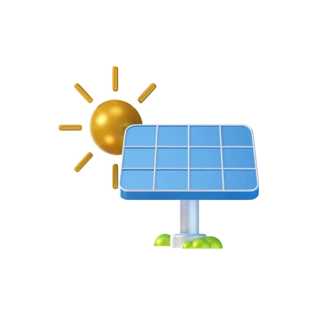 Painel solar  3D Icon