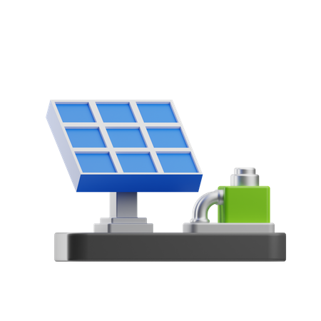 Painel solar  3D Icon