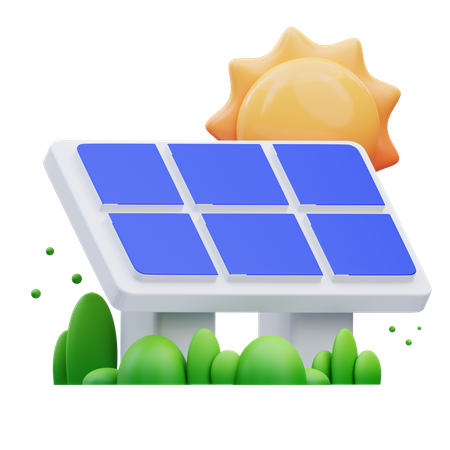 Painel solar  3D Icon