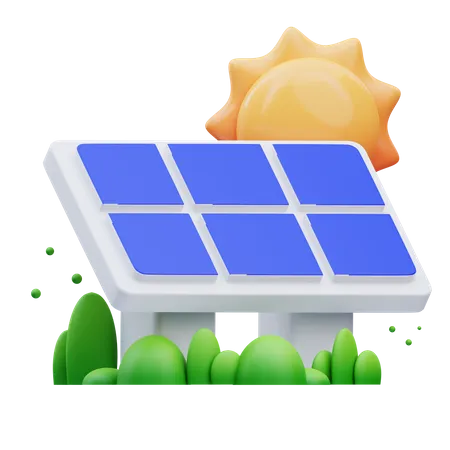 Painel solar  3D Icon