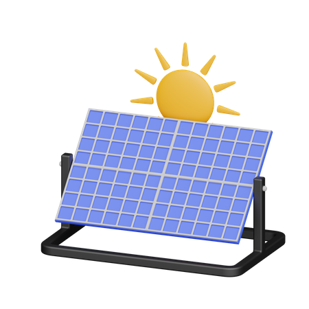 Painel solar  3D Icon