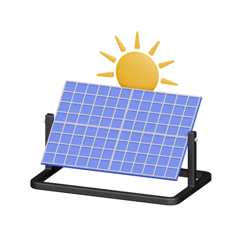 Painel solar  3D Icon