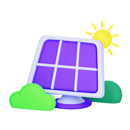 Painel solar  3D Icon