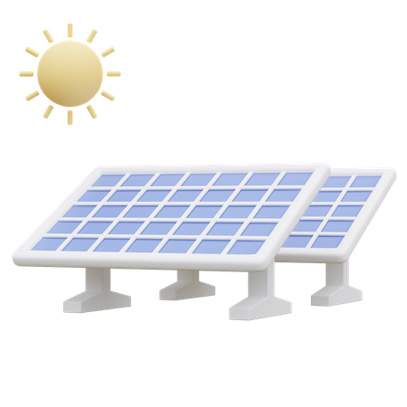 Painel solar  3D Icon