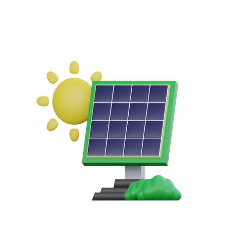 Painel solar  3D Icon