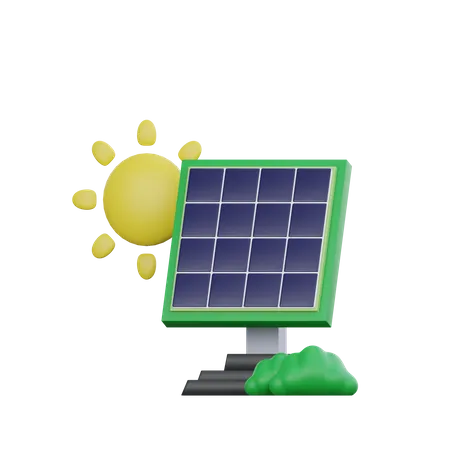 Painel solar  3D Icon