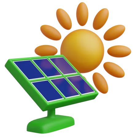 Painel solar  3D Icon