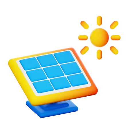 Painel solar  3D Icon