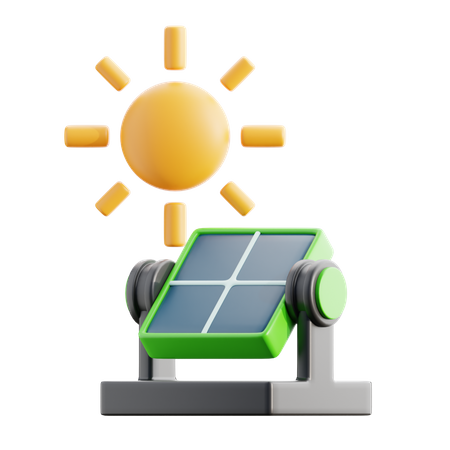 Painel solar  3D Icon