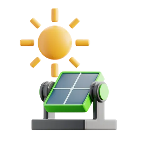 Painel solar  3D Icon