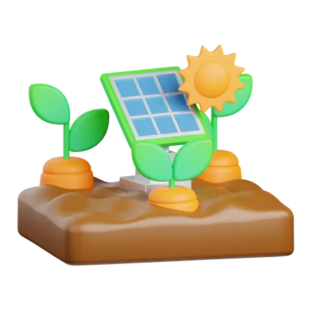 Painel solar  3D Icon