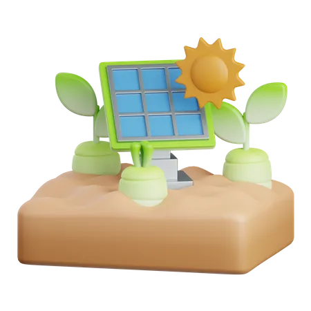 Painel solar  3D Icon