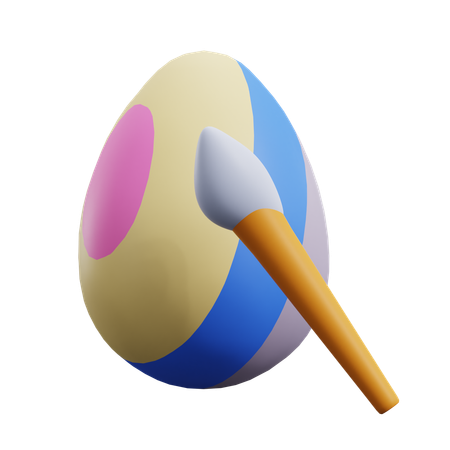 Paint an Eggs  3D Icon