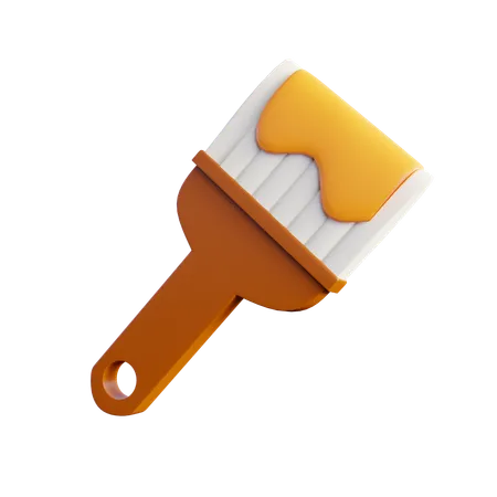 These Are Paint Brush Icons Commonly Used In Design And Games 3D Icon