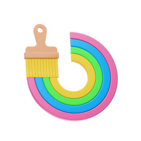 Paint Brush  3D Icon