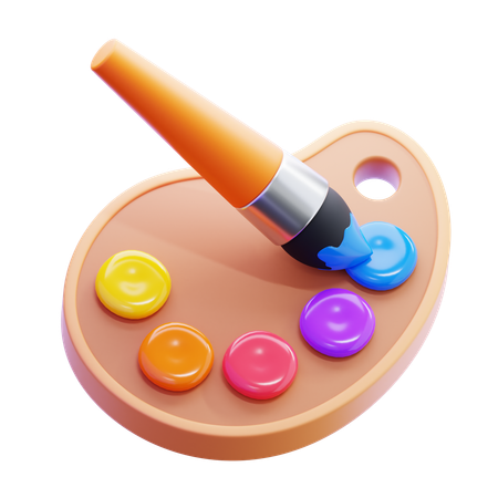 Paint Brush  3D Icon