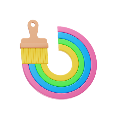 Paint Brush  3D Icon