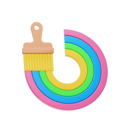 Paint Brush  3D Icon