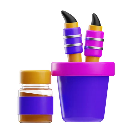 Paint Brush  3D Icon