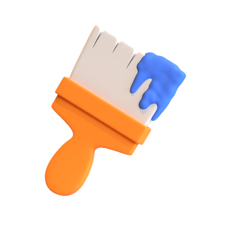 Paint Brush  3D Icon