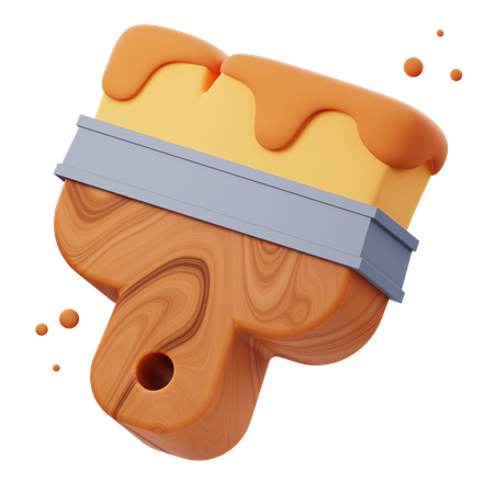 Paint Brush  3D Icon