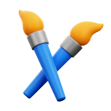 Paint Brush  3D Icon