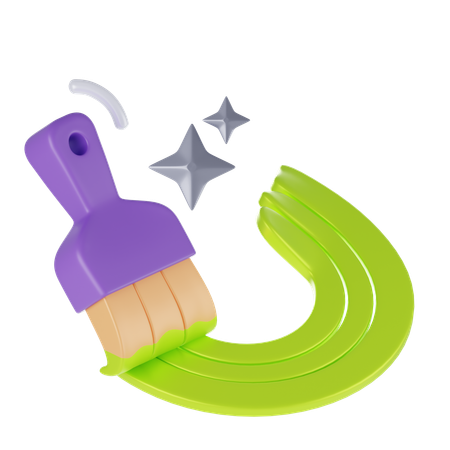 Paint Brush  3D Icon