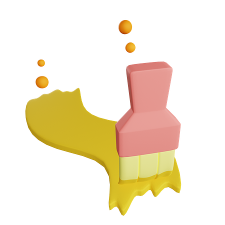 Paint Brush  3D Icon