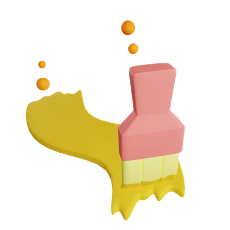 Paint Brush  3D Icon